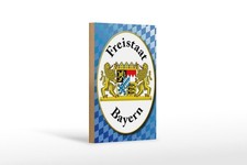 Holzschild 12x18cm Freistaat