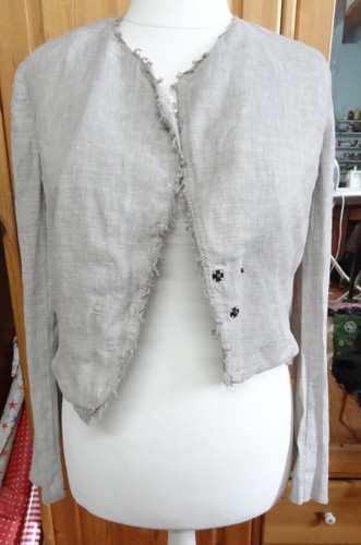 Jacke,Kurzjacke,Bolero,Leinen