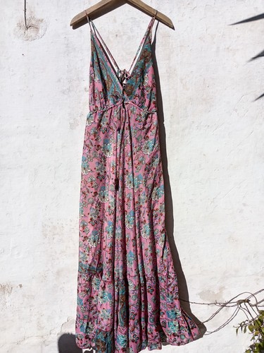 Maxikleid ind seide - ind.seide, size