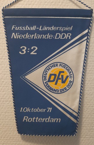 Wimpel niederlande ddr - wimpel, 1971