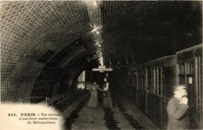 CPA AK PARIS Innenansicht einer U-Bahn-Station des Metropolitans (676290)