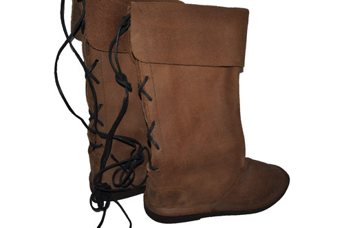 Mittelalter stiefel wildleder - mittelalter,