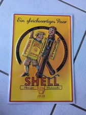 Shell Blechschild Ein