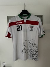 Iran Uhlsport Trikot WM 2014 in XL Weiß Heim Nr. 21 Ashkan Dejagah