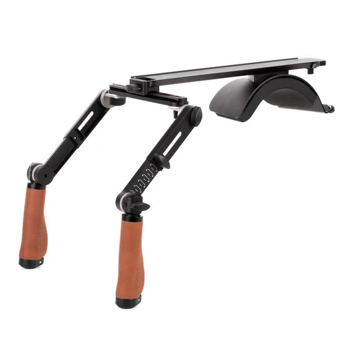 Wooden camera shoulder rig - camera,