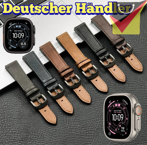 Leder armband für apple - leder,