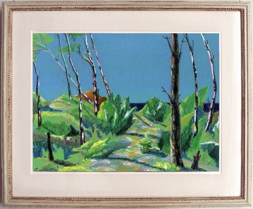 54x45 original pastel drawing - pastel,