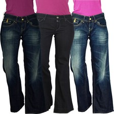 Damen Replay Jeanshose Denim Gerades Bein Bootcut verschiedene Hosenschnitte