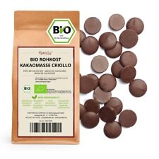 (52,90 EUR/kg) 1kg BIO Kakaomasse Criollo: ohne Zusätze, vegan, roh