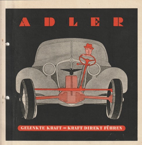 Auto prospekt von 1939 adler - prospekt,