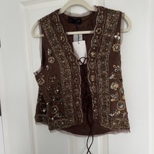 Zara Weste Braun Gr L