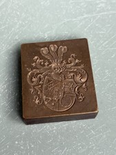 Landsmannschaft Bavaria zu Weihenstephan Wappen Petschaft Metall Studentika