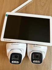 Jennov Überwachungskamera Set mit 10" Monitor 10CH NVR 2X 5MP Kamera Aussen WLAN