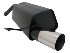 NOVUS Sportauspuff Endschalldämpfer 1x90mm RL passend für ALFA ROMEO 156 / GT