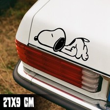 AUTO AUFKLEBER "SNOOPY LIEGT" 21x9CM PEANUTS STICKER FUN JDM TUNING #0117
