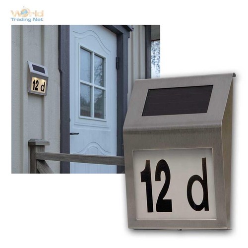 Solar hausnummer edelstahl - solar,