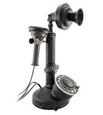 Vintage Telefon Kerze Drehbar