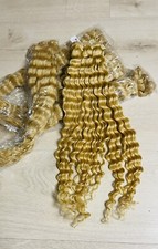 ,100 % Echaar, Gelockt, Farbe 613,  55 Cm Tresse Haar Verlängerung extensions.