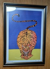 A4 Kunstdruck Tiger Katze