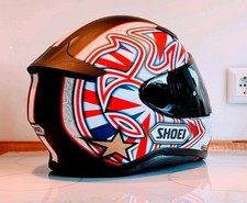 SHOEI NXR Shane Byrne Gr. L Motorradhelm Casco Helmet SBK Replica TT Isle of man
