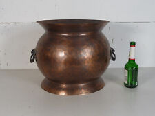 Blumenkübel, Blumentopf, Übertopf Kupfer Kessel, Schmiedeeisen XXL