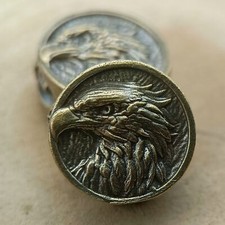 Eagle Head + Skull Bead