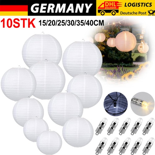 10x papierlaterne laterne deko - papierlaterne,
