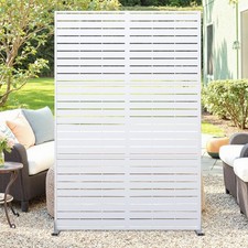 GarveeHome Sichtschutz aus Stahl, dekorative Trennwand für Garten, Terrasse