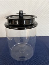 Tupperware Vorratsdose mit Vakuumdeckel, Druckknopf, schwarz, 2,4 Liter