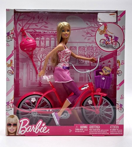 2009 glam bike barbie set - bike,