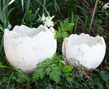 Ei "Valo" Eierschale Blumentopf 2 Größen Ostern shabby Deko-Pflanztopf Übertopf