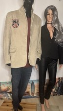 BRITAIN‘s DRAGON # CORD JACKE / BLAZER # Gr. XL #  VINTAGE # BEIGE