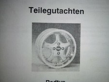 Teilegutachten ABE WSL Alufelgen Radtyp 60435 J-R3 6Jx14H2 ET 35 LK 4/100 für...