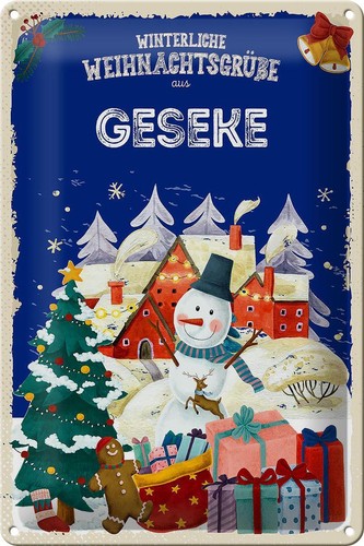 Blechschild weihnachtsgrüße - blechschild,