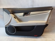 52C* Mercedes W204  Türverkleidung Türpappe Vorne Rechs Lederkombination - grau