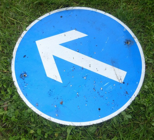 Altes verkehrsschild schild - altes,