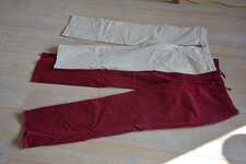 2 Cordhosen rot + weiß im