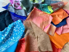 Vintage Sari Stoff Reststoffe