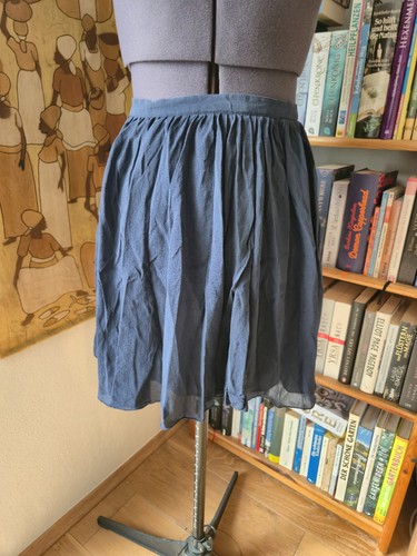 Damen chiffonrock blau kurz - damen,