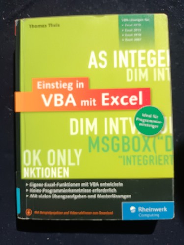 Einstieg vba mit - in, excel