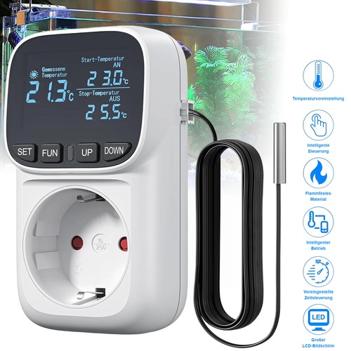 Temperaturregler steckdose mit - steckdose,