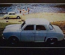 Altes Reklame Blechschild Oldtimer PKW Renault Dauphine