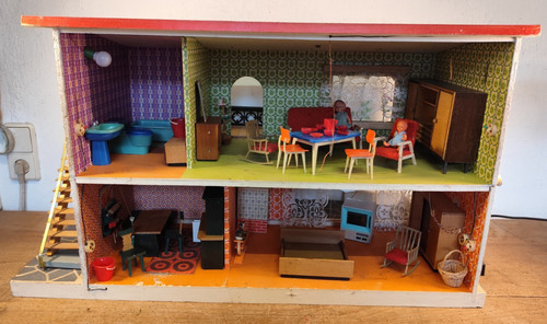 Große puppenstube puppenhaus - große,