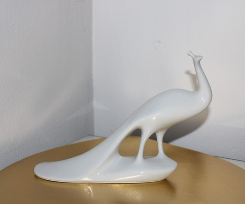 Royal dux porzellan - royal, pfau