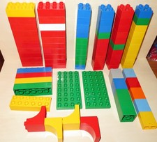 80 Stück LEGO DUPLO Bausteine Platten Sondersteine  -Du9