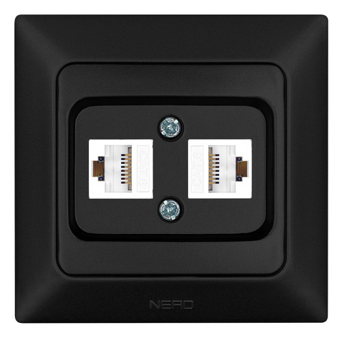 Fach schwarz cat7 isdn - schwarz,