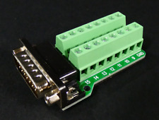 Sub-D Adapter-Stecker | 15-polig | 2-reihig | Schraubklemmen | NEU
