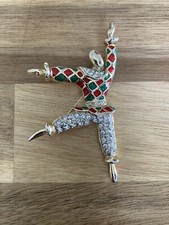 Vintage Brosche Harlekin