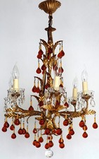 Antik Vergoldete Metall Murano