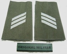 Aufschiebeschlaufen Heer Hauptgefreiter weiß/oliv  Dienstgradabzeichen